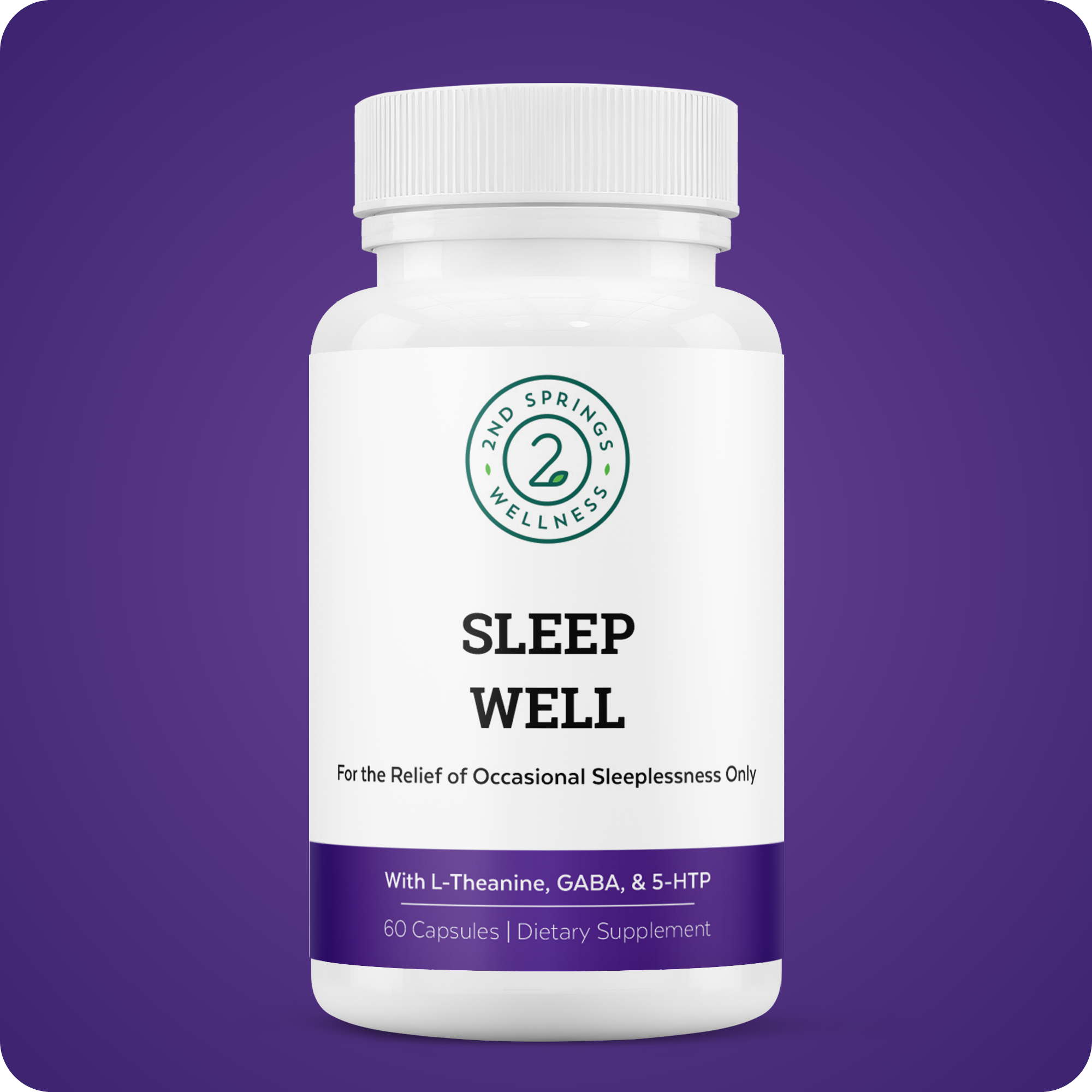 Sleep Well - Stress Relief & Sleep Support Formula | 2nd Springs