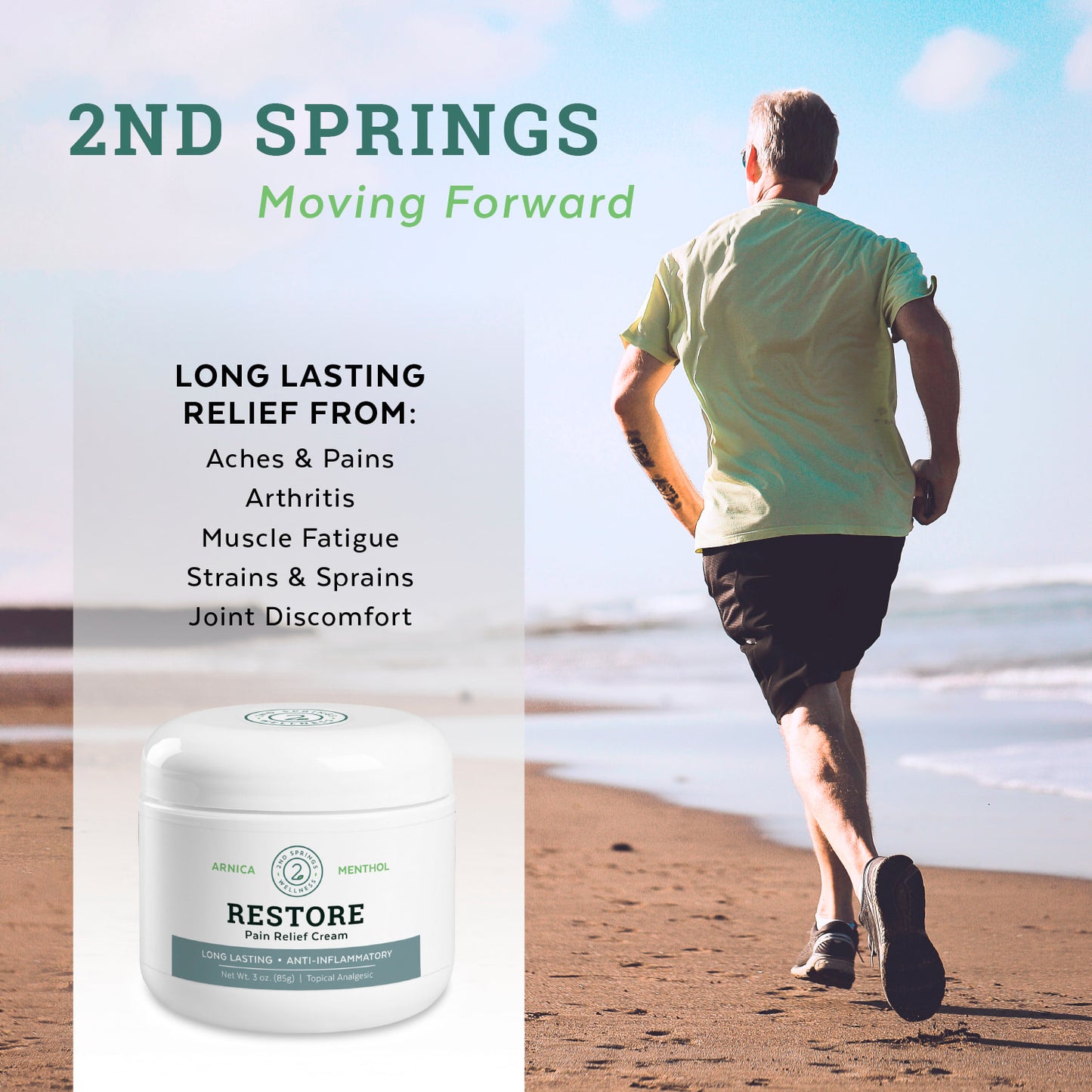 2nd Springs Restore Pain Relief Cream