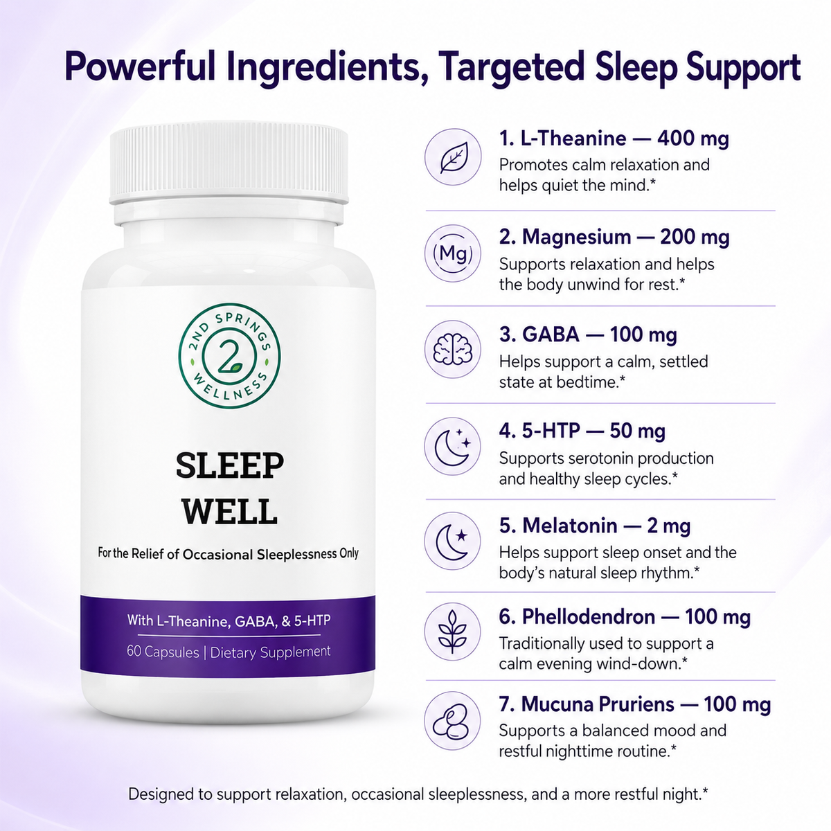 Sleep Well Stress Relief & Sleep Support Formula