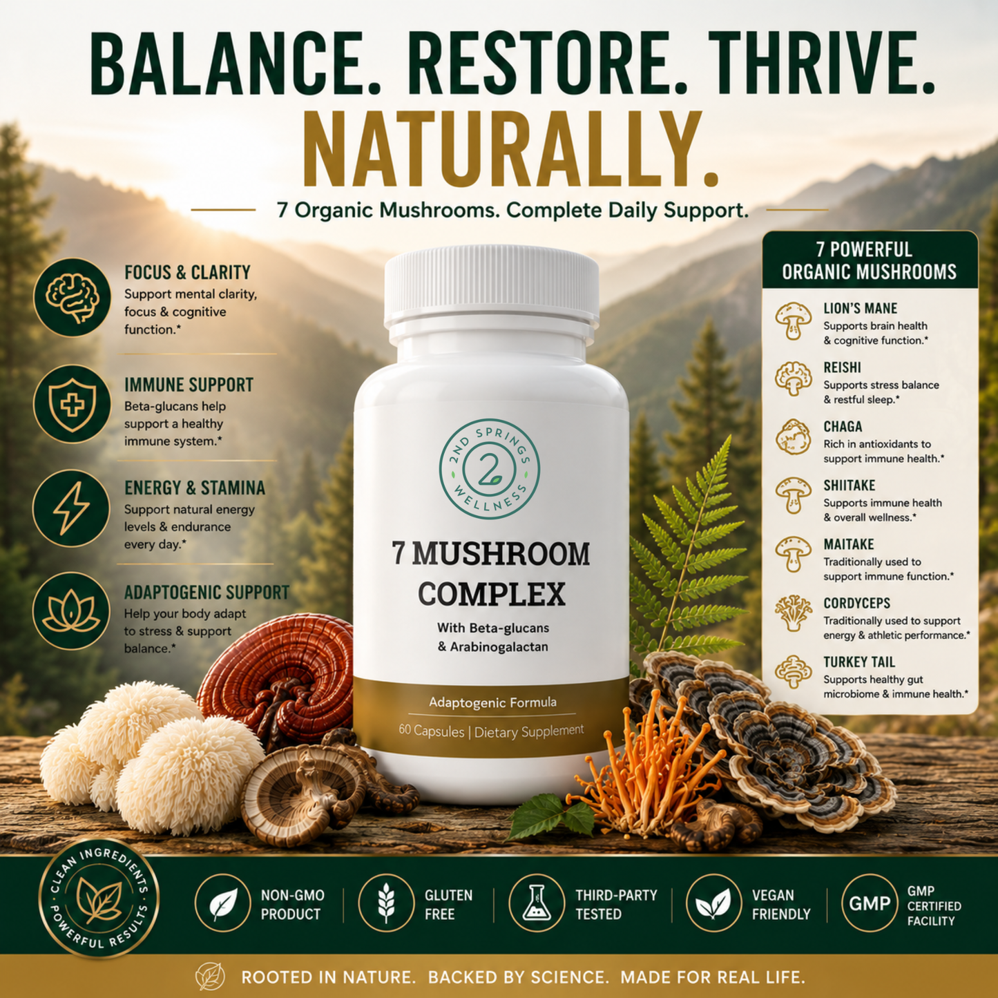 7 Organic Mushroom Complex